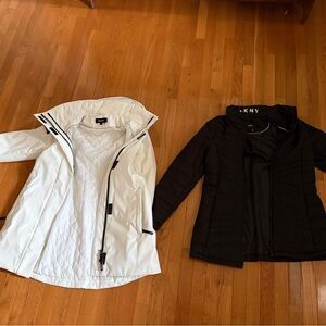 DKNY Women's Black and White Ski Jackets